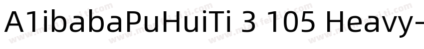 A1ibabaPuHuiTi 3 105 Heavy字体转换